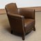 Swedish Tan -Brown Nailed Leather Lounge Chair by Otto Schultz for Boet, 1935, 1930s 2