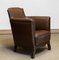 Swedish Tan -Brown Nailed Leather Lounge Chair by Otto Schultz for Boet, 1935, 1930s 7