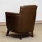 Swedish Tan -Brown Nailed Leather Lounge Chair by Otto Schultz for Boet, 1935, 1930s 10