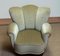 Green Velvet Wingback Lounge Chair in the style of Fritz Hansen, Denmark, 1940s 2