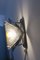 Lámpara de pared de cristal de Murano con hoja cromada de Made Murano, años 50, Imagen 19