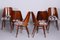Mid-Century Beech Chairs attributed to Oswald Haerdtl, Czechia, 1950s, Set of 6 2