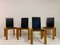 Black Leather Dining Chairs, 1970s, Set of 4, Image 6