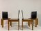 Black Leather Dining Chairs, 1970s, Set of 4, Image 2