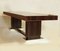 Großer funktionalistischer Makassar Ebenholz Tisch, 1930er 5