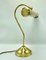 Bankers Desk Lamp in Brass, 1970s, Image 3