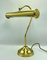 Bankers Desk Lamp in Brass, 1970s 5