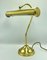 Bankers Desk Lamp in Brass, 1970s, Image 2