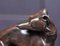 JF Gechter, Skulptur eines Whippet, 1835, Bronze 9