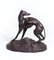 JF Gechter, Skulptur eines Whippet, 1835, Bronze 2