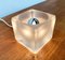Lámpara de mesa Ta 14 Cube alemana vintage de vidrio de Peill & Putzler, años 70, Imagen 11
