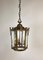 Antique Empire Style Bronze Lantern Pendant Lamp, 1900s, Image 3
