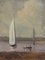 Antonio Leto, Barche a vela, 1890, Olio su tavola, Immagine 1