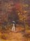 Antonio Leto, Ein Spaziergang im Wald, Öl an Bord, 1890er 1