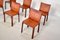 Chaises Cab 412 en Cuir Cognac par Mario Bellini pour Cassina, 1980s , Set de 6 3