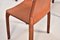 Cognac Leather 412 Cab Chairs by Mario Bellini for Cassina, 1980s , Set of 6 11