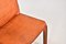 Cognac Leather 412 Cab Chairs by Mario Bellini for Cassina, 1980s , Set of 6 8