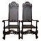 Antique William and Mary Walnut Armchairs, 1600s, Set of 2 1