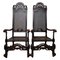 Fauteuils William and Mary Antiques en Noyer, 1600s, Set de 2 1