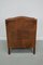 French Buttoned Back Club Chair in Cognac Leather, Image 6