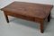 Antique French Farmhouse Rustic Coffee Table in Chestnut, 1800s 10