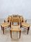 Vintage Woven Rope Dining Chairs by Adrien Audoux & Frida Minet, 1940s, Set of 6, Image 7