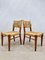 Vintage Woven Rope Dining Chairs by Adrien Audoux & Frida Minet, 1940s, Set of 6 2