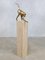 Vintage Italian Hexagon Travertine Pedestal Pillar, 1960s, Image 2