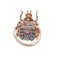 Anillo Beetle de oro rosa y plata con rubíes, tsavorita y diamantes, Imagen 3