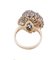18 Karat Rose Gold Ring with Sapphires & Diamonds, 1960s, Image 3