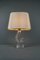Französische Design Tischlampe aus Kristallglas von Daum, 1950er 9