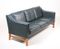 Danish Dark Blue Leather Tree-Seater Sofa by Takashi Okamura & Erik Marquardsen for Skipper, 1980s 2