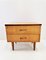Vintage Furnished Nightstand in Veneer with Angular Tapered Legs, 1970s 1