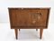 Vintage Furnished Nightstand in Veneer with Angular Tapered Legs, 1970s 7