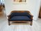 Biedermeier Sofa in Walnut Veneer & Black Teddy Fabric, Vienna, Austria, 1825 3