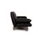 Flyer Leather Two Seater Black Sofa 7