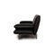 Flyer Leather Two Seater Black Sofa 9