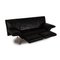 Flyer Leather Two Seater Black Sofa 3