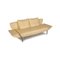1600 Leather Two-Seater Cream Sofa from Rolf Benz 3