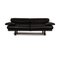 Leather Three Seater Black Sofa by Paolo Piva for B&b Italia / C&b Italia 1