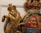 Britisches königliches Wandschild mit Wappen, 1950er 4
