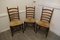 19th Century Farmhouse Ladder Back Dining Chairs, 1830s, Set of 3 3