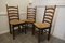 19th Century Farmhouse Ladder Back Dining Chairs, 1830s, Set of 3 6