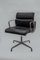 Vintage Soft Pad Desk Chair in Black Leather from Herman Miller, 1960s, Image 2