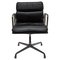 Vintage Soft Pad Desk Chair in Black Leather from Herman Miller, 1960s, Image 1