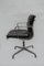 Chaise de Bureau Soft Pad Vintage en Cuir Noir de Herman Miller, 1960s 4