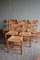 Oak Church Chairs., Set of 6 1