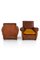 Fauteuils Club Vintage, France, Set de 2 3