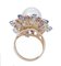 Bague en or rose et blanc 14 carats 2