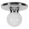 Mid-Century Italian Chromed Metal Light Ball Flushmount by Castiglioni for Flos, 1960s 1